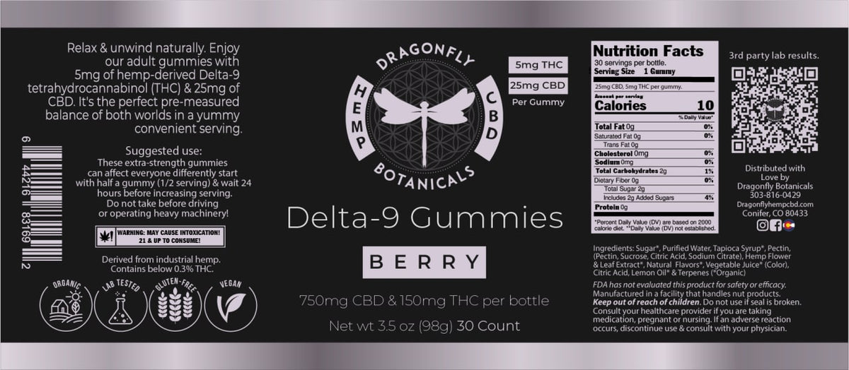 Delta-9 Berry Gummies | Dragonfly Botanicals