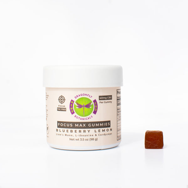 Focus Max Gummies- Lion's Mane, Cordyceps, L-Theanine & CBG