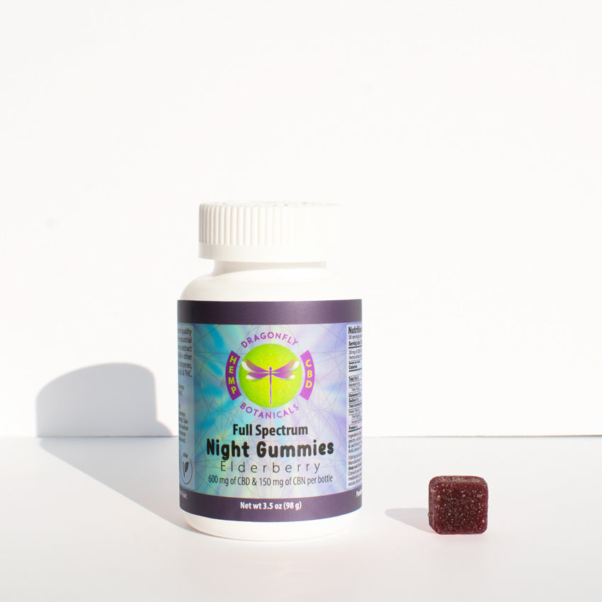 Elderberry CBD Night Gummies | Dragonfly Botanicals Elderberry CBD Night Gummies | Dragonfly Botanicals