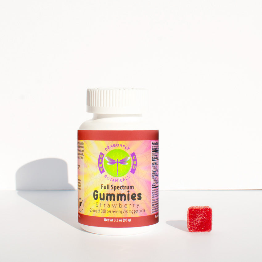 Strawberry CBD Gummies | Dragonfly Botanicals