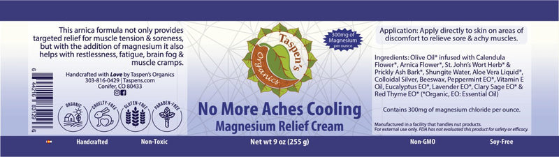 Magnesium No More Aches Cooling Relief Cream